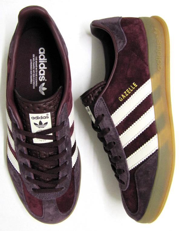 adidas gazelle bordeaux blanc